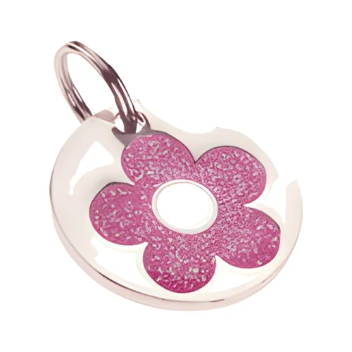 Glitter Daisy ID Tag pet ID tag by K9 by Igloo