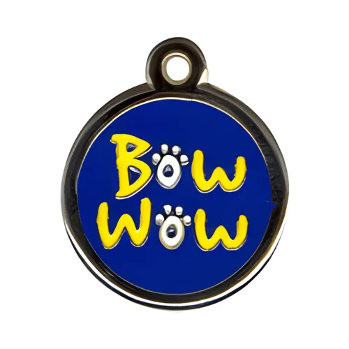 Bow Wow pet ID tag by Snooty Pooch