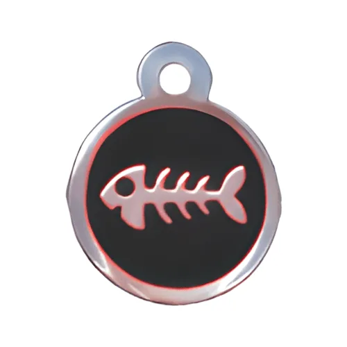 Small Fishbone pet ID tag by Pet Passion