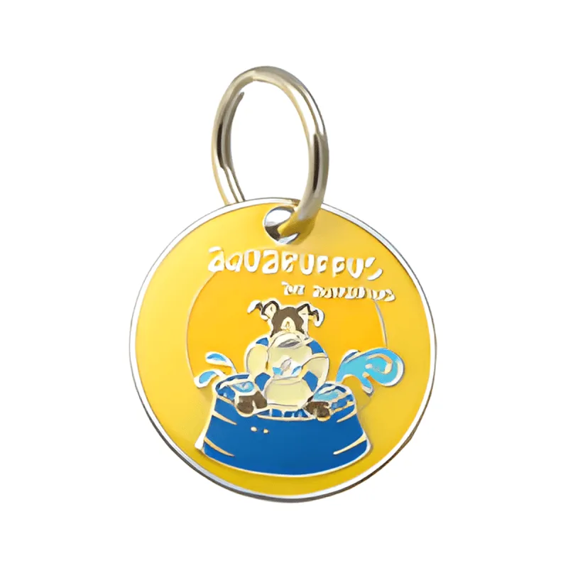 Aquaruffus the Aquarius pet ID tag in Small