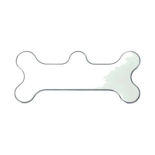 Medium Silver Bone ID Tag pet ID tag