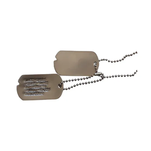 Notched Dog Tag set pet ID tag