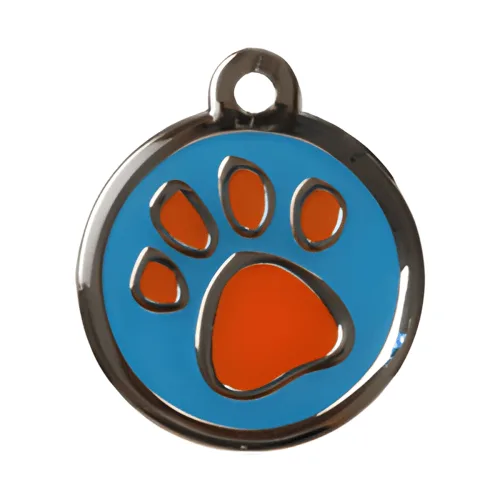Two Tone Paw pet ID tag by Snooty Pooch