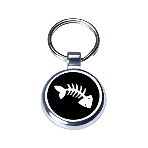 Small Fishbone pet ID tag