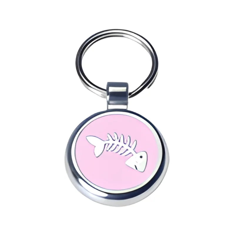 Small Fishbone pet ID tag